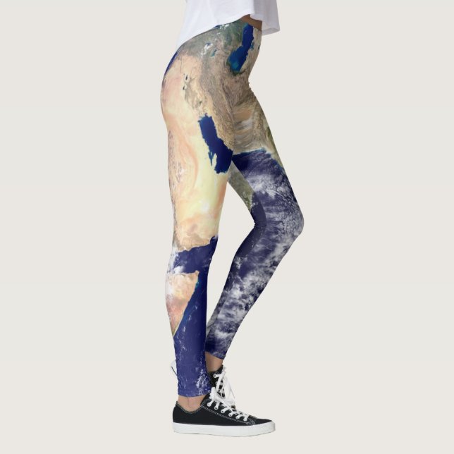 Leggings La TERRE de PLANÈTE des guêtres de l'ESPACE (Asie) (Droite)