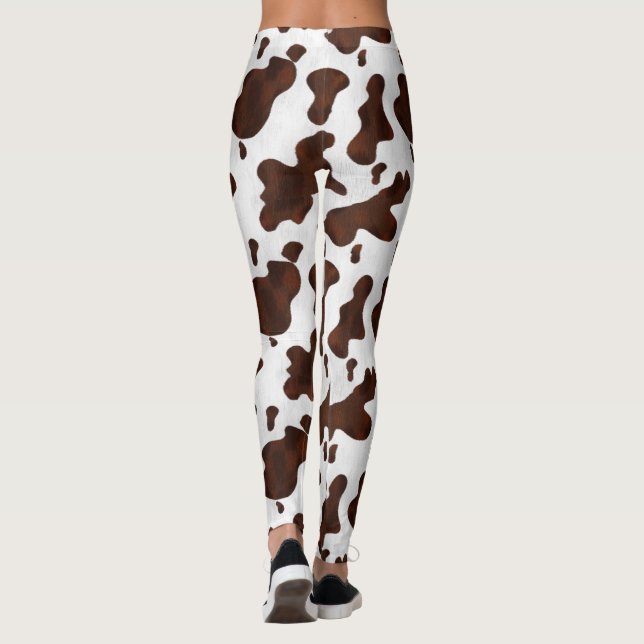 Leggings La vache repère la cow-girl occidentale de pays (Dos)