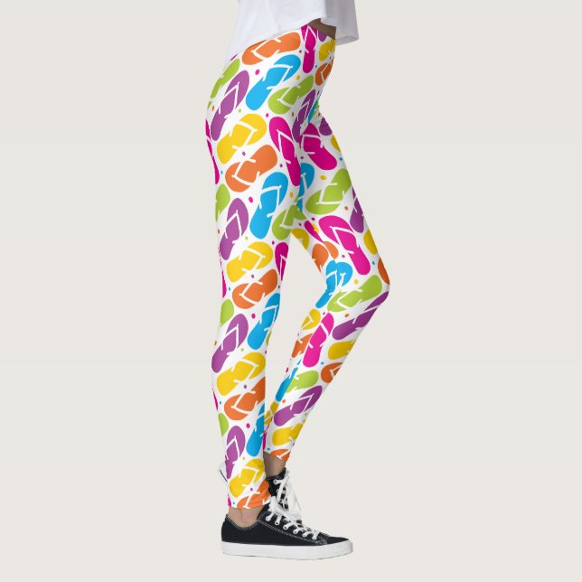 Leggings La vie est meilleure dans le motif de bascules (Droite)