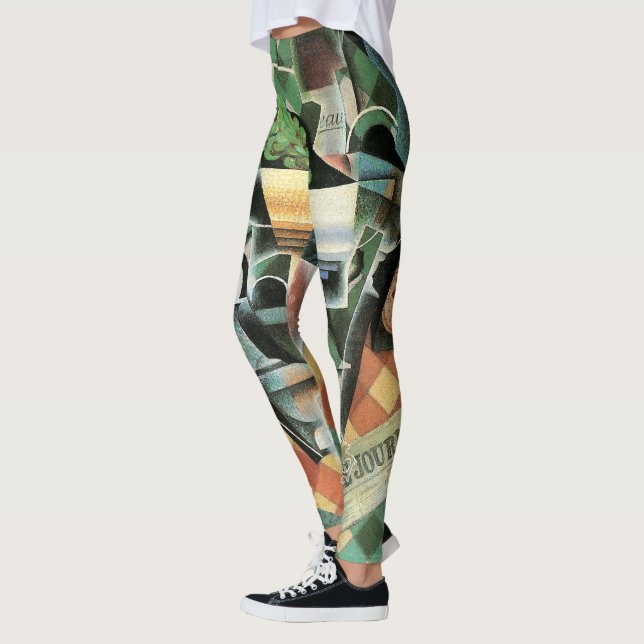 Leggings La Vie morte avec nappes à carreaux par Juan Gris (Gauche)