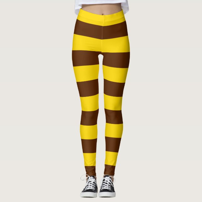 Leggings L'abeille barre des guêtres (Devant)