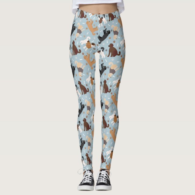 Leggings Labradoodle / Os et pattes Goldendoodle (Devant)