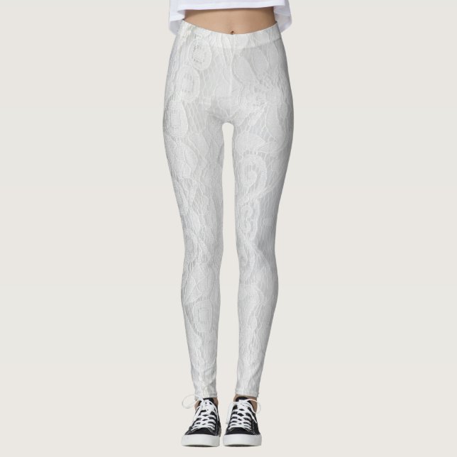 Leggings Lacy White (Devant)