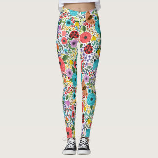 Leggings Lady Bugs et Flowers