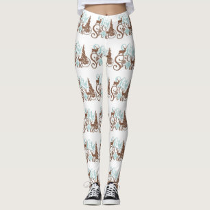 Leggings Laisser les jambes des femmes de neige..
