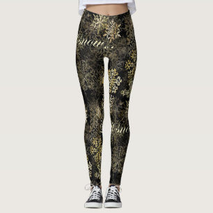 Leggings Laissez lui neiger guêtres bleues de Song™ de