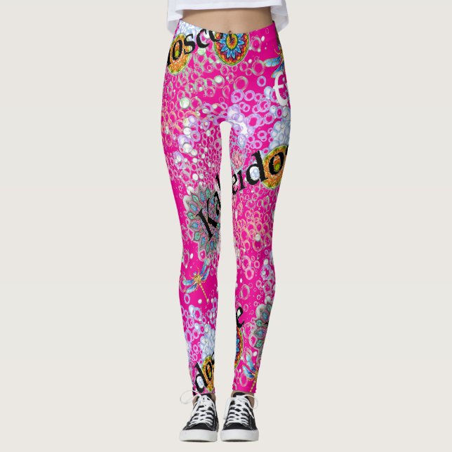 Leggings Lait rose Légendes Steampunk (Devant)