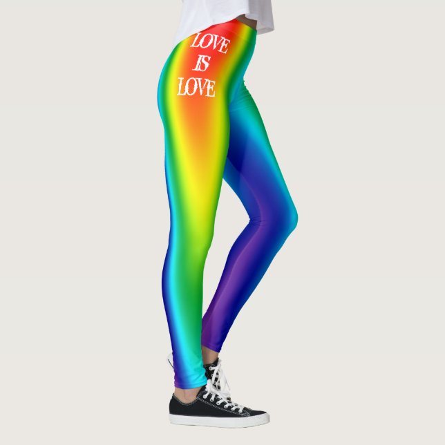 Leggings L'amour gay pride est l'amour Rainbow Personnalisé (Droite)