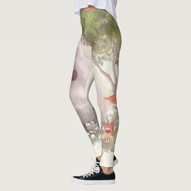 Leggings Lapin avec Fleurs (Gauche)