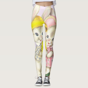 Leggings Lapin lapin Vintage de Pâques