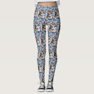 Leggings Lapphund finlandais Winter Wonderland Noël Joie