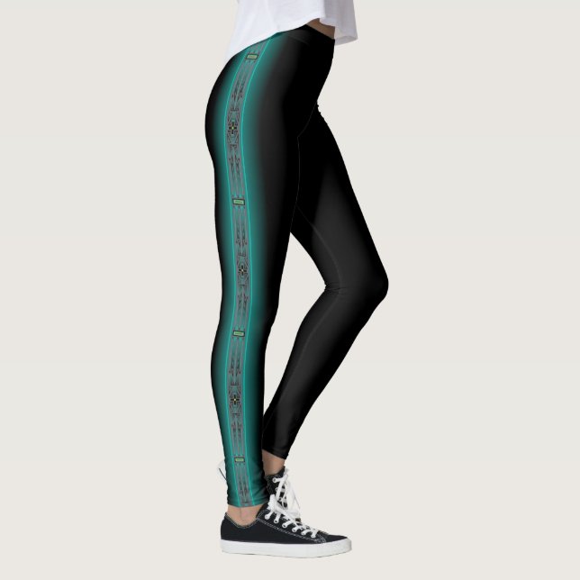 Leggings L'Aqua d'ancêtres (libellule) (Droite)