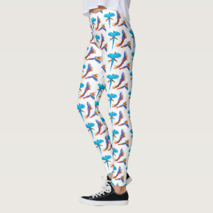 Leggings L'ara coloré Parrots des guêtres