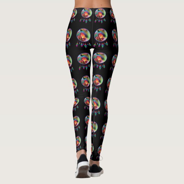 LEGGINGS L'ARC-EN-CIEL DE RECEVEUR DE RÊVE DE CHEVAL (Dos)