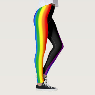 Leggings L'arc-en-ciel en pastel barre l'appui du gay pride