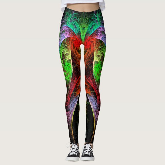 Leggings L'art Abstrait du Carnaval (Devant)