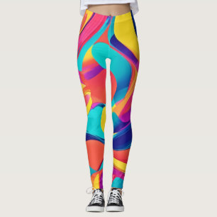 Leggings L'art Abstrait en effervescence