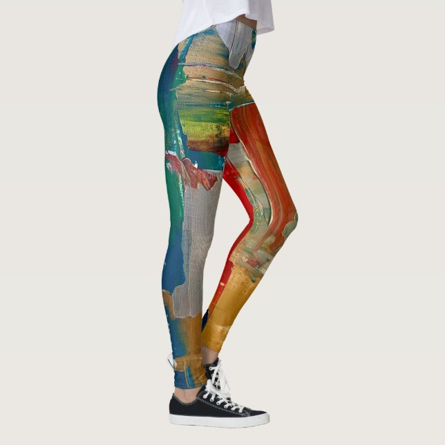 Leggings L'art Abstrait sur les pantalons d'usure actifs ! (Droite)