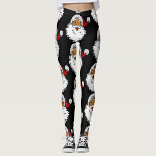 Leggings latino-biracial santa claus