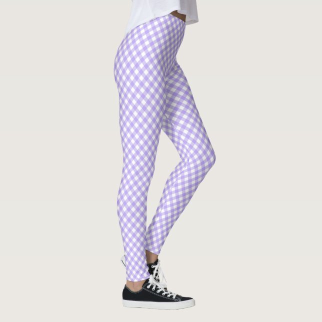 Leggings Lavande diagonale et tableau blanc (Droite)
