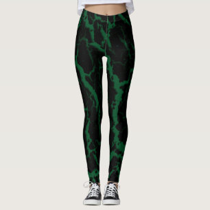 Leggings Lave de l'espace fissuré - Forêt