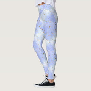 Leggings Lavendar Golden Star Motif