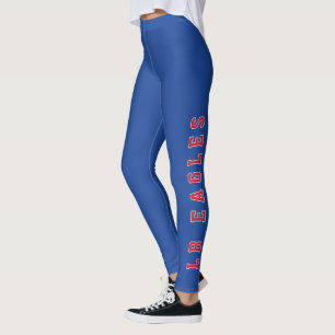 Leggings LB Eagles Blue School Spirit Wear