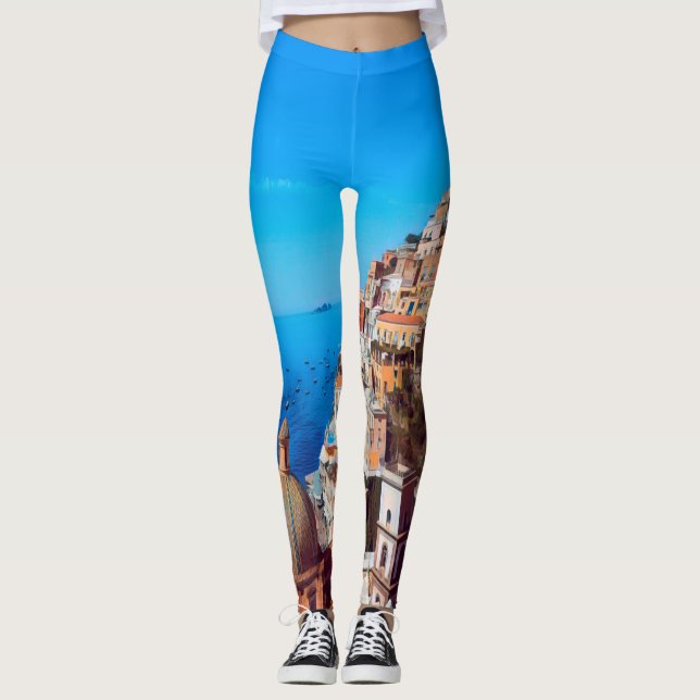 Leggings ldp POSITANO - Côte d'Amalfi - Panorama (Devant)