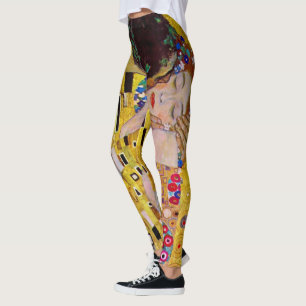 Leggings Le Baiser de Gustav Klimt, Art Nouveau Vintage