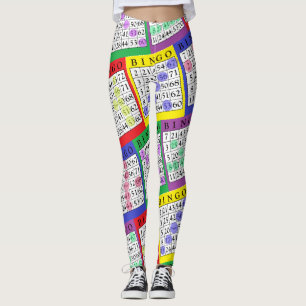 Leggings Le BINGO-TEST de gain carde les guêtres des femme