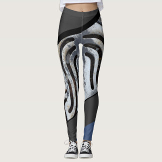 Leggings Le butin sur le feu noircissent les guêtres