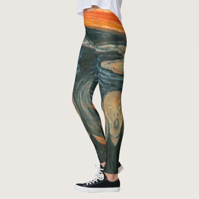Leggings Le cri perçant par la peinture de ~ d'Edvard Munch (Gauche)