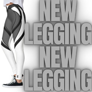Leggings Le design gris et noir du coeur