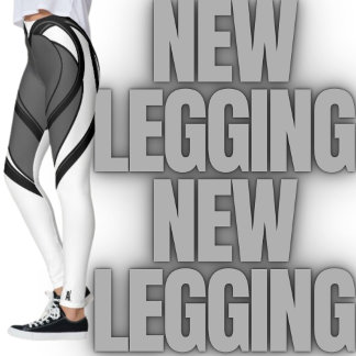 Leggings Le design gris et noir du coeur