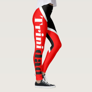 LEGGINGS LE DRAPEAU DE TRINIDAD APPARAÎT PAR. ACD HAVIC