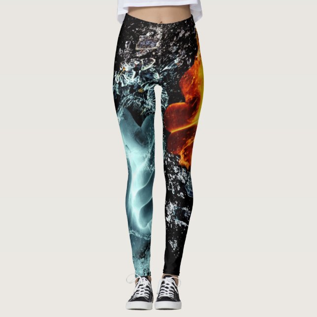 Leggings Le feu et l'eau (Devant)