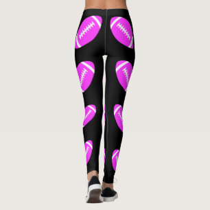 Leggings Le football rose Powderpuff ou de rose guêtres de