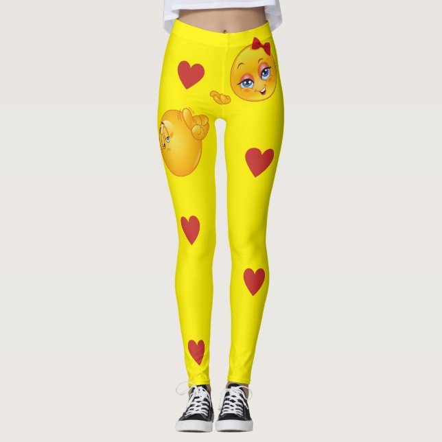 Leggings "Le garçon Emoji dit, 'Ne m'appelez pas' à la fill (Devant)