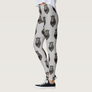 Leggings "Le géant piloté par les engrenages : l'hippo à va