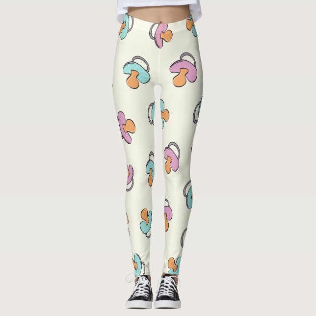 Leggings Le genre adorable de tétine indiquent le baby (Devant)