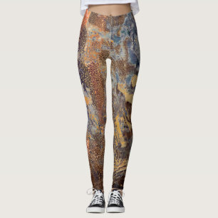 Leggings Le graphique a terni le motif chiné par résumé en