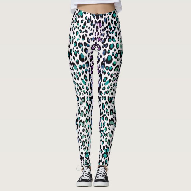 Leggings Le léopard en bon état de cerise repère des (Devant)