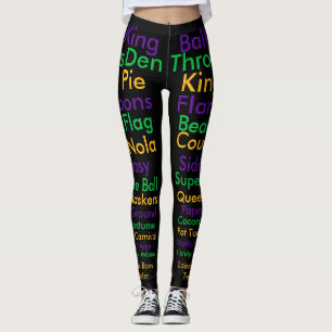 Leggings Le mardi gras exprime des guêtres