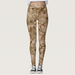 Leggings Le Motif Camouflage Brown du désert Camo votre