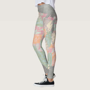 Leggings Le motif floral énonce la carte
