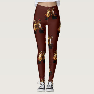 Leggings Le Noël dos à dos des hommes torse nu de SlipperyJ