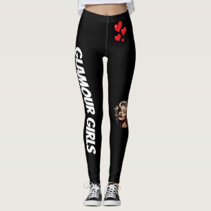 Leggings Le noir est de retour Coeurs pour toujours