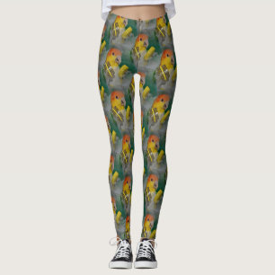 Leggings Le perroquet caïque à ventre blanc