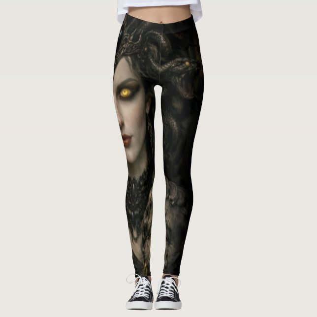 Leggings Le Regard du Silence Éternel (Devant)