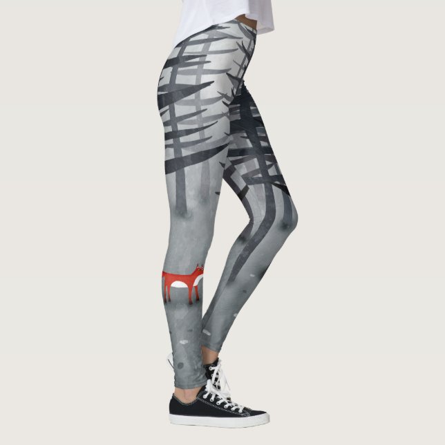 Leggings Le renard et la forêt (Droite)
